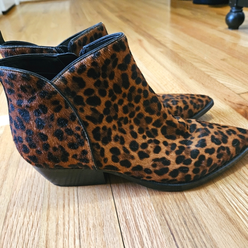 Marc Fisher Leopard Booties